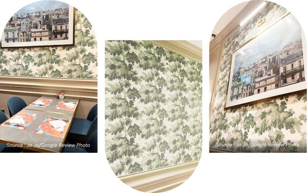 The other side of The Result of Wallpaper Installation